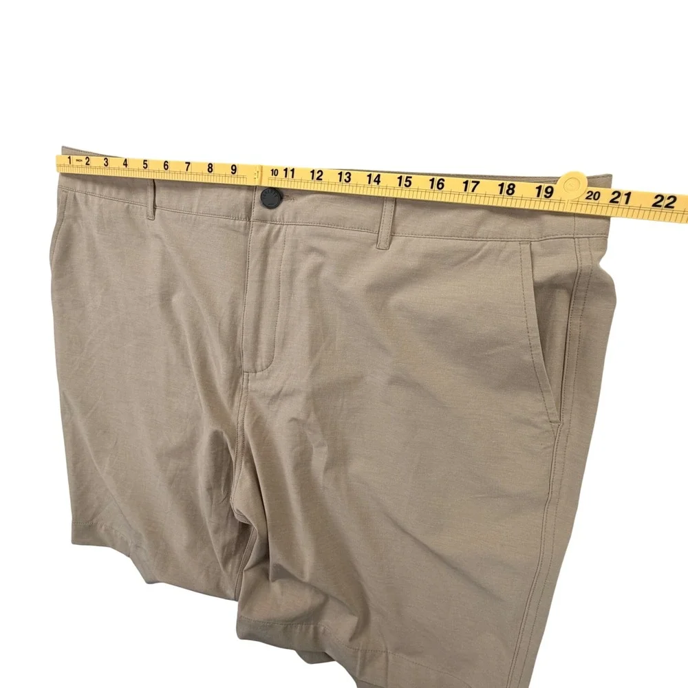Faherty All Day Shorts Men 40 Khaki Tan Performance Stretch Quick Dry Chino